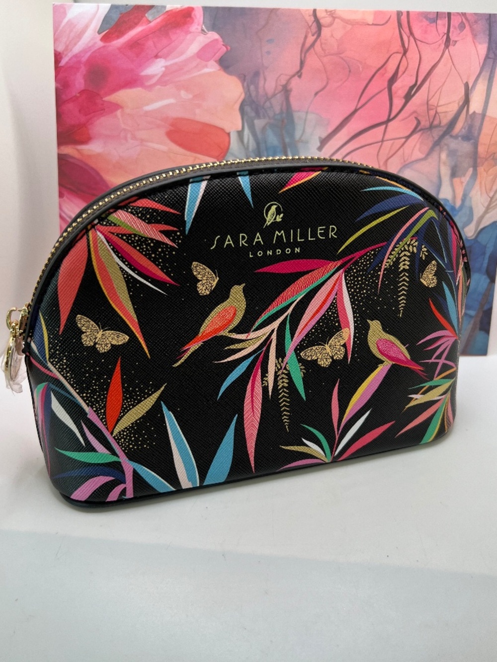 Sara Miller Small Bamboo Cosmetic Bag